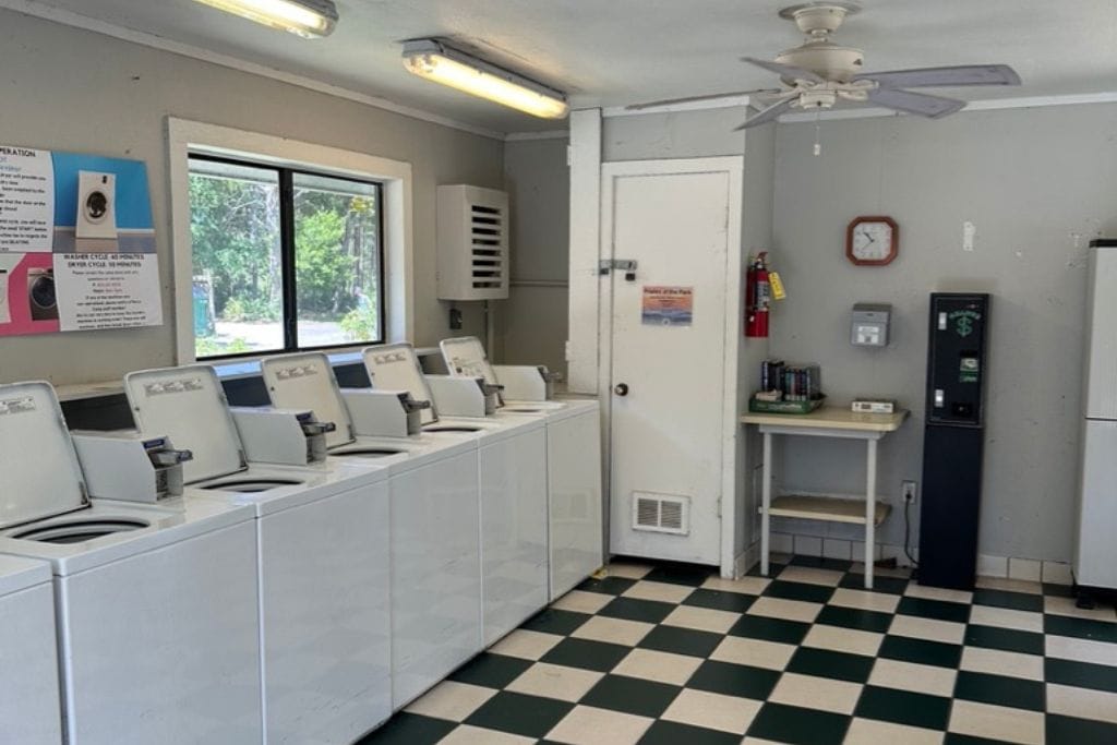 Topsail Hill Preserve State Park Campground Review: Having on site laundry is super convenient!