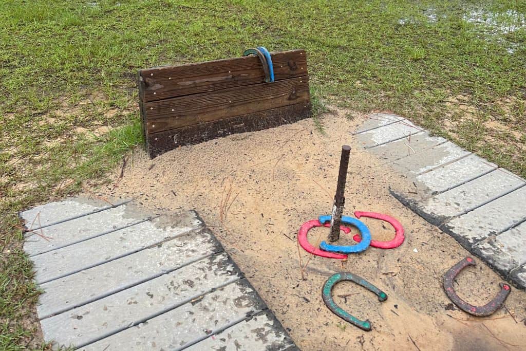 Topsail Hill Preserve State Park Campground Review: Challenge friends or family to a game of horseshoes. 