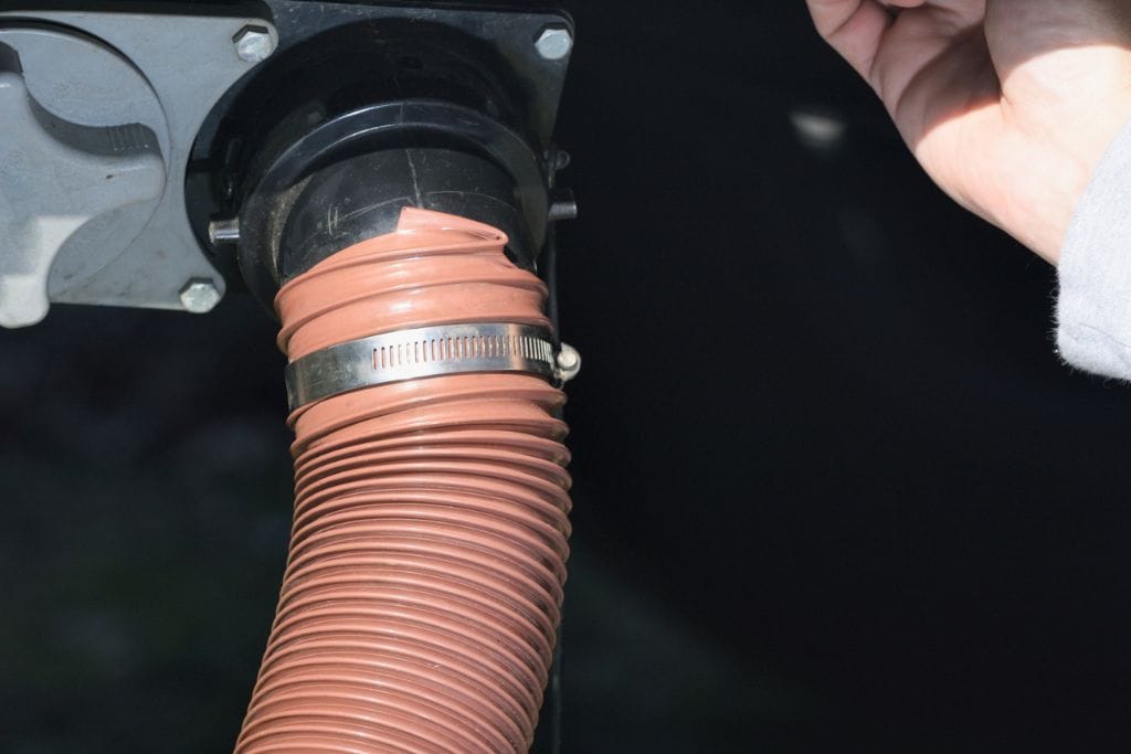 RV sewer hose.